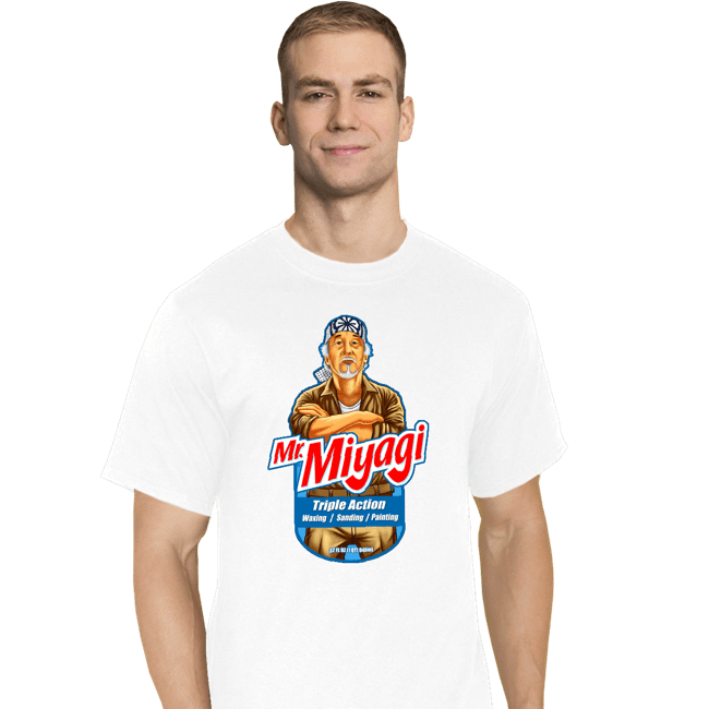 Shirts T-Shirts, Tall / Large / White Mr. Miyagi