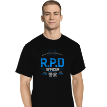 Load image into Gallery viewer, Shirts T-Shirts, Tall / Large / Black Raccoon Officer

