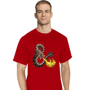 Shirts T-Shirts, Tall / Large / Red Bone Dragon