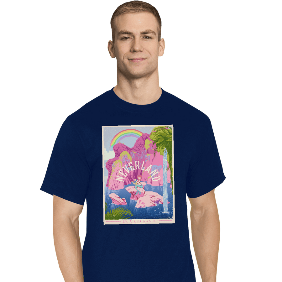 Shirts T-Shirts, Tall / Large / Navy Visit Neverland