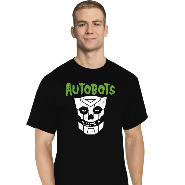 Secret_Shirts T-Shirts, Tall / Large / Black Punk Robot