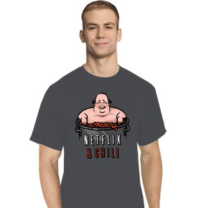 Secret_Shirts T-Shirts, Tall / Large / Charcoal Netflix And Chili