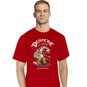 Shirts T-Shirts, Tall / Large / Red Last Dinosaur Vs The World