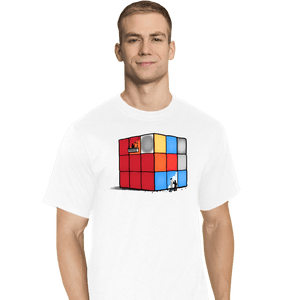 Shirts T-Shirts, Tall / Large / White Solving The Cube