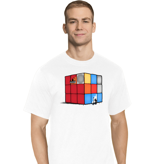 Shirts T-Shirts, Tall / Large / White Solving The Cube