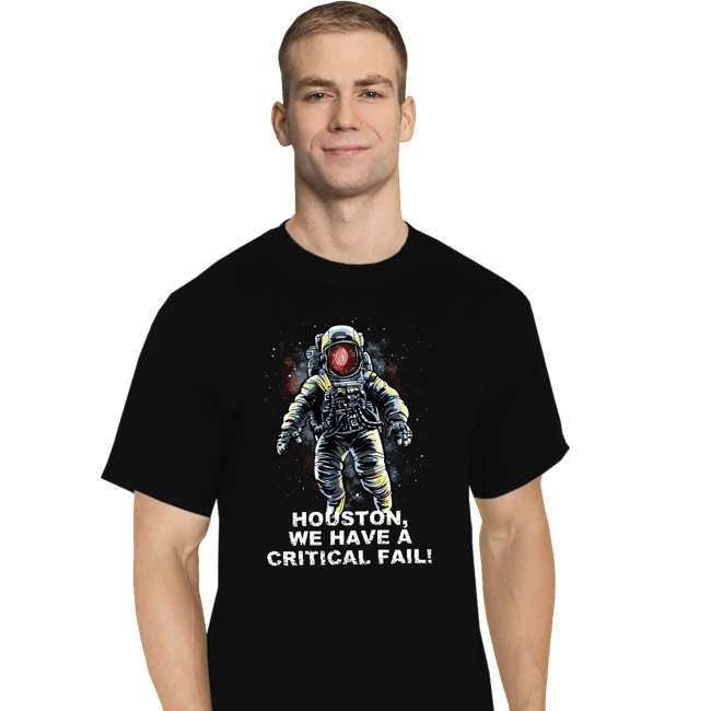 Secret_Shirts T-Shirts, Tall / Large / Black Critical Fail