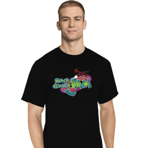 Shirts T-Shirts, Tall / Large / Black Space Cowboy Jam