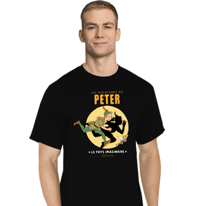 Shirts T-Shirts, Tall / Large / Black Les Adventures De Peter