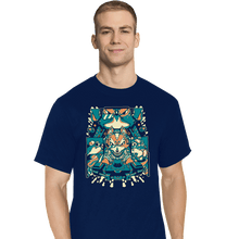 Load image into Gallery viewer, Daily_Deal_Shirts T-Shirts, Tall / Large / Navy Fox Of The Stars
