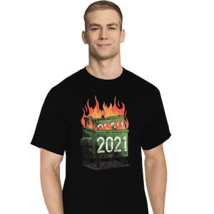 Shirts T-Shirts, Tall / Large / Black 2021 Double Dumpster Fire