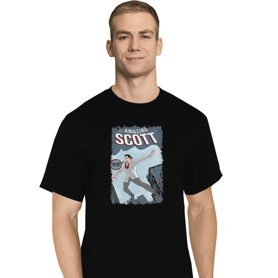 Shirts T-Shirts, Tall / Large / Black The Amazing Scott