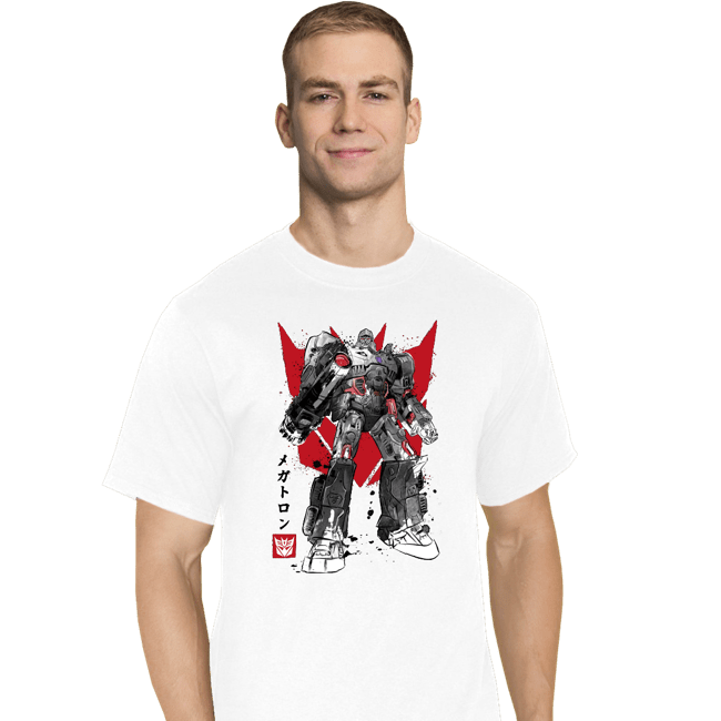 Daily_Deal_Shirts T-Shirts, Tall / Large / White Destruction Sumi-e