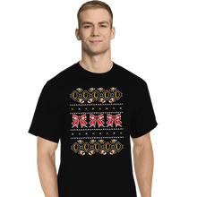 Load image into Gallery viewer, Shirts T-Shirts, Tall / Large / Black 5 Gold Rings
