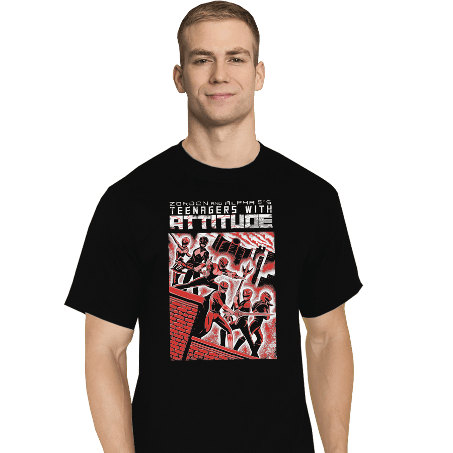 Shirts T-Shirts, Tall / Large / Black Teens With Attitude