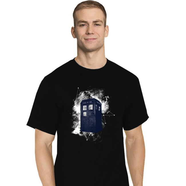 Secret_Shirts T-Shirts, Tall / Large / Black Star Tardis