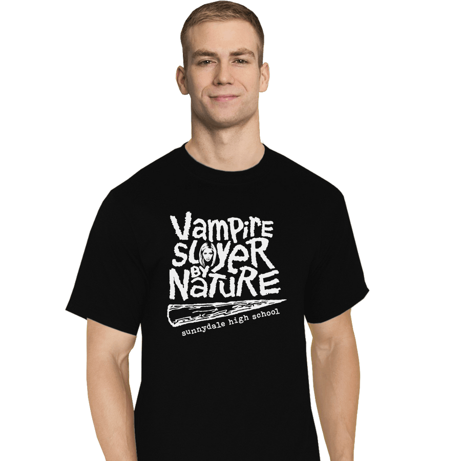 Shirts T-Shirts, Tall / Large / Black Vampire Slayer By Nature