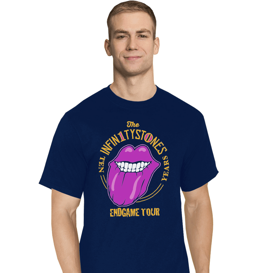 Shirts T-Shirts, Tall / Large / Navy Stones End Game Tour