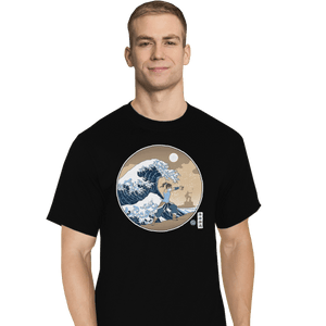 Shirts T-Shirts, Tall / Large / Black The Great Wave Of Republic City