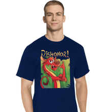 Load image into Gallery viewer, Shirts T-Shirts, Tall / Large / Navy Dishonor On You
