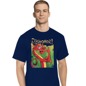 Shirts T-Shirts, Tall / Large / Navy Dishonor On You