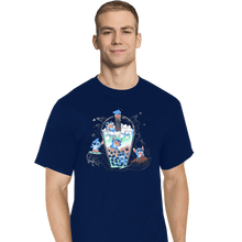 Load image into Gallery viewer, Daily_Deal_Shirts T-Shirts, Tall / Large / Navy Bubble Stitch
