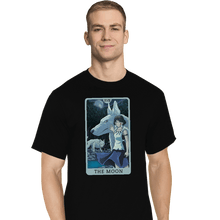 Load image into Gallery viewer, Daily_Deal_Shirts T-Shirts, Tall / Large / Black Tarot Ghibli The Moon
