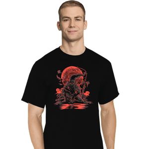 Daily_Deal_Shirts T-Shirts, Tall / Large / Black Blood Moon Rises