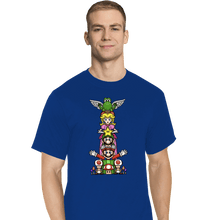 Load image into Gallery viewer, Secret_Shirts T-Shirts, Tall / Large / Royal Blue Totem Of Heroes
