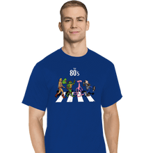 Load image into Gallery viewer, Daily_Deal_Shirts T-Shirts, Tall / Large / Royal Blue The 80&#39;s Road
