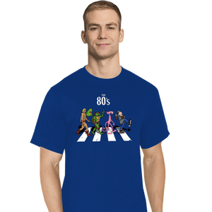 Daily_Deal_Shirts T-Shirts, Tall / Large / Royal Blue The 80's Road