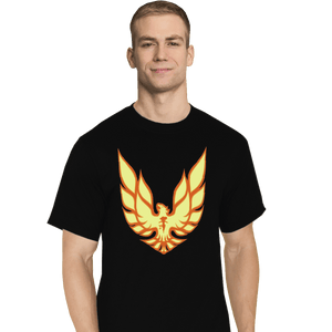 Shirts T-Shirts, Tall / Large / Black Dark Phoenix Firebird