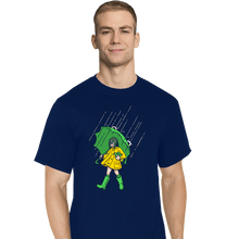 Load image into Gallery viewer, Secret_Shirts T-Shirts, Tall / Large / Navy Frog Girl
