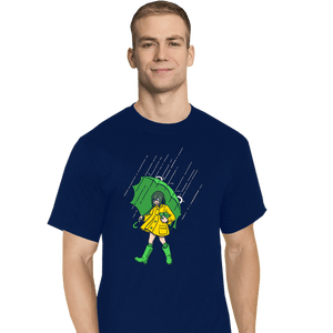 Secret_Shirts T-Shirts, Tall / Large / Navy Frog Girl