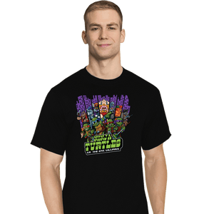 Daily_Deal_Shirts T-Shirts, Tall / Large / Black TMNT Vs The NYC Villains