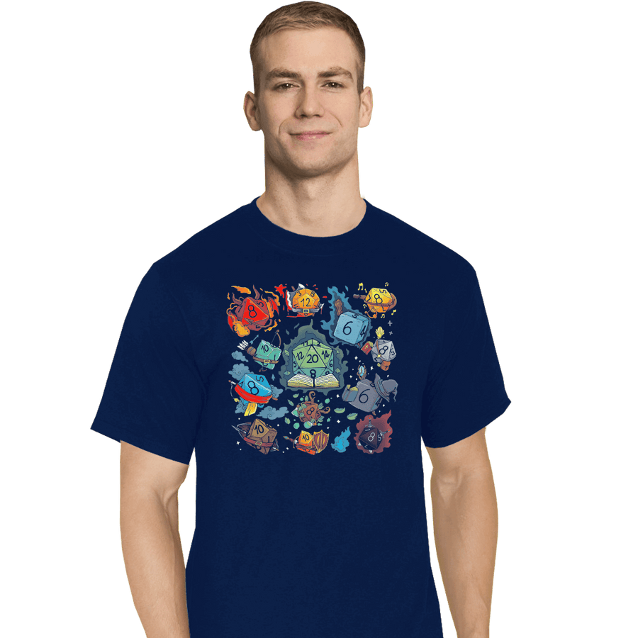 Shirts T-Shirts, Tall / Large / Navy DiceWorld