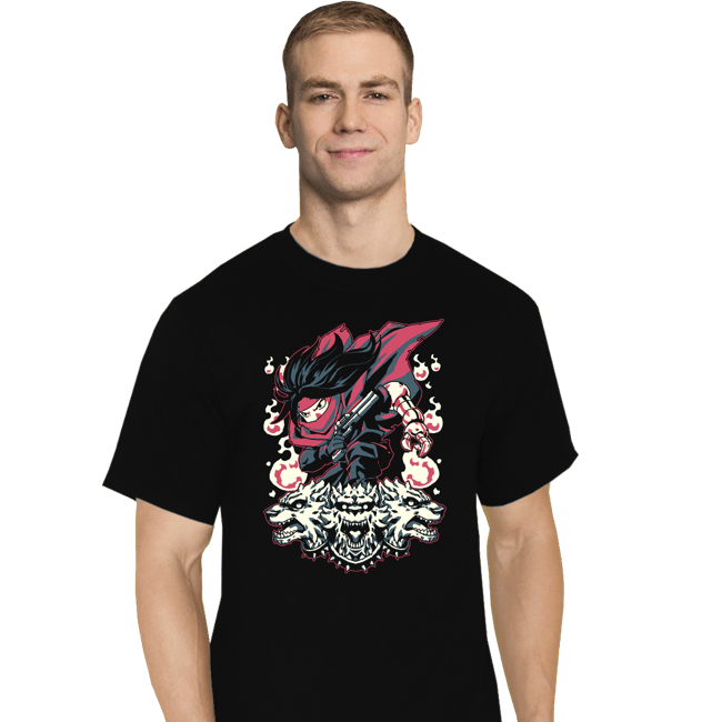 Secret_Shirts T-Shirts, Tall / Large / Black FF7 Cerberus