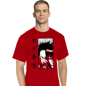 Shirts T-Shirts, Tall / Large / Red Neo Tokyo