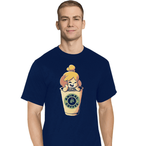 Shirts T-Shirts, Tall / Large / Navy Animal Coffee