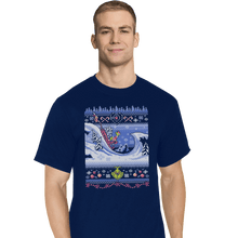 Load image into Gallery viewer, Shirts T-Shirts, Tall / Large / Navy Cuddly As A Cactus
