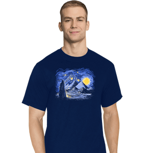 Daily_Deal_Shirts T-Shirts, Tall / Large / Navy Starry Night