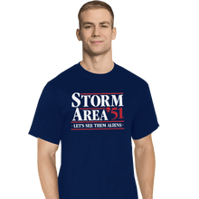Load image into Gallery viewer, Shirts T-Shirts, Tall / Large / Navy Storm Area 51
