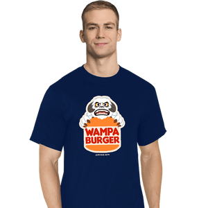 Daily_Deal_Shirts T-Shirts, Tall / Large / Navy Wampa Burger
