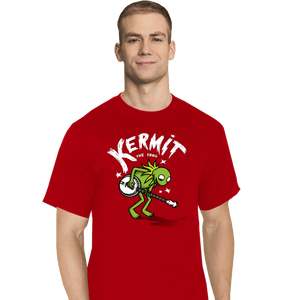 Shirts T-Shirts, Tall / Large / Red Banjoist Frog