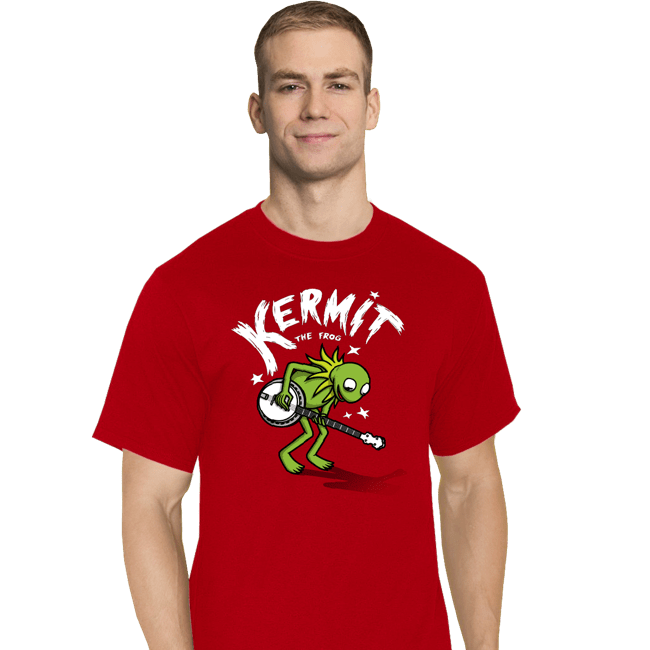 Shirts T-Shirts, Tall / Large / Red Banjoist Frog