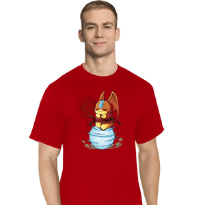 Daily_Deal_Shirts T-Shirts, Tall / Large / Red Digi Air Bending