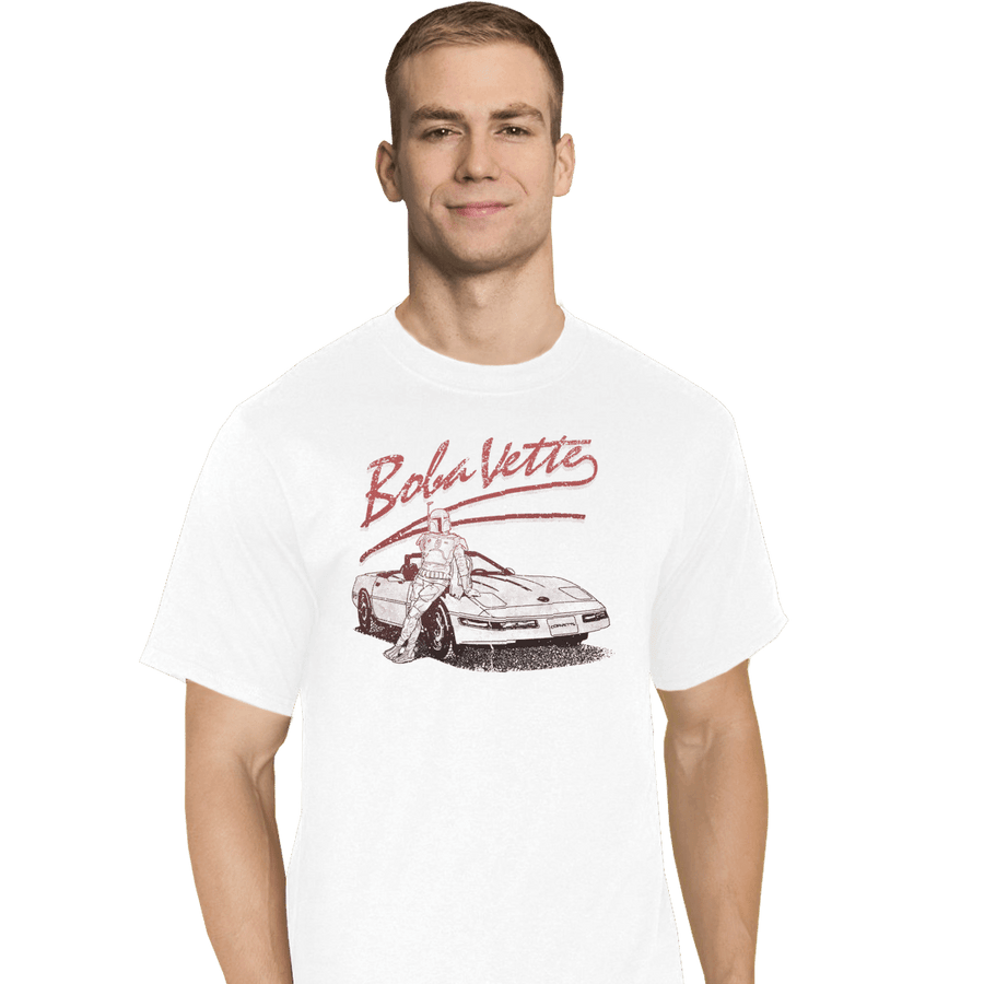 Shirts T-Shirts, Tall / Large / White Boba Vette