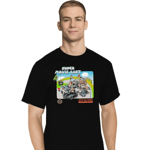 Shirts T-Shirts, Tall / Large / Black Super Movie Kart