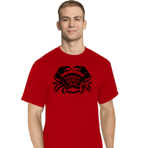 Daily_Deal_Shirts T-Shirts, Tall / Large / Red Daemon's Smoked Crab