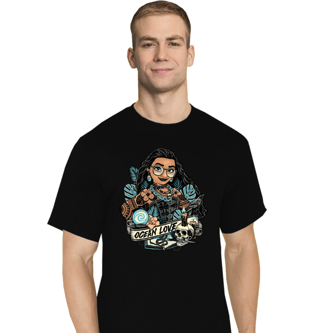 Daily_Deal_Shirts T-Shirts, Tall / Large / Black Rocker Moana