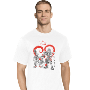 Shirts T-Shirts, Tall / Large / White Kingdom Sumi-e